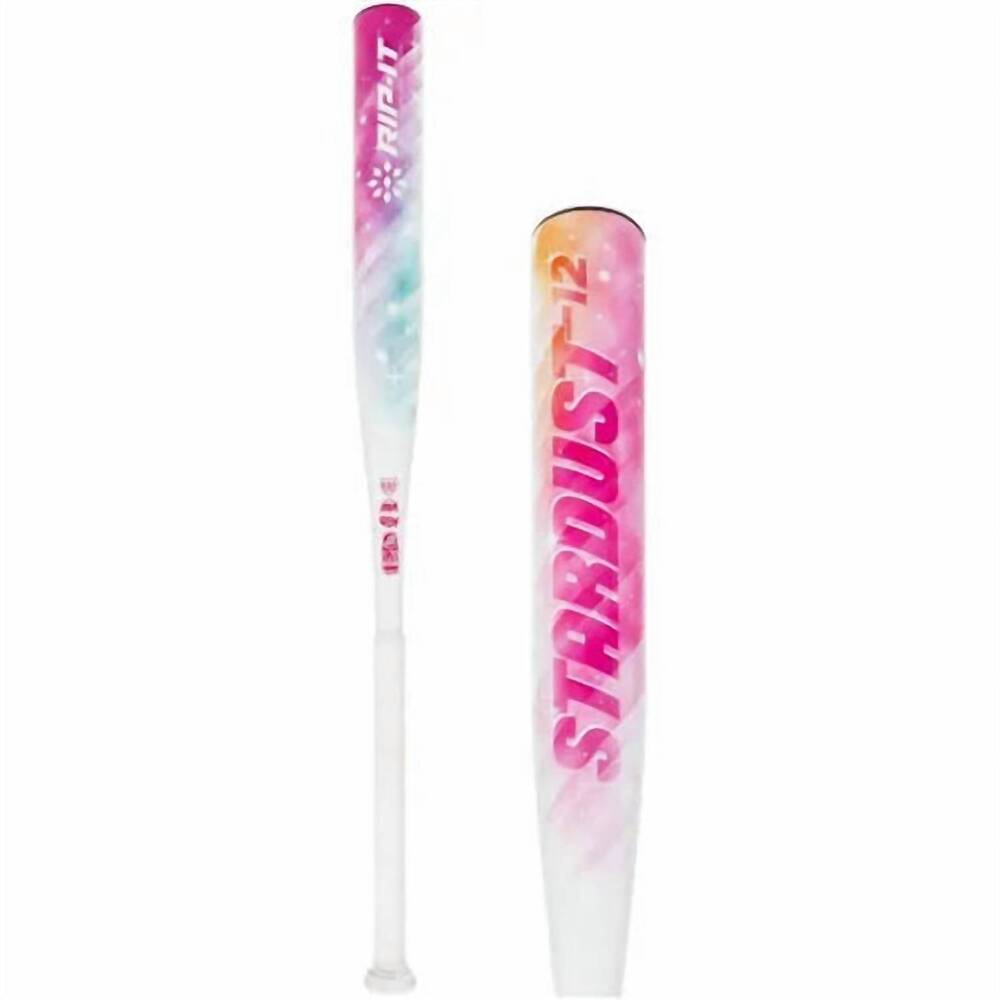 NEW RIP-IT kid's stardust fastpitch bat in pink multi